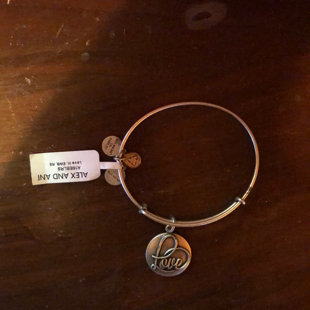 New with tag Alex and Ani love bangle